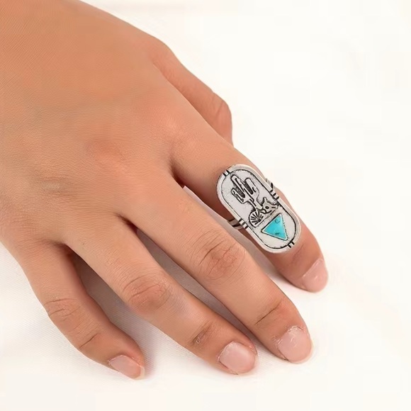 Southwest Cactus Ring - Picture 5 of 7